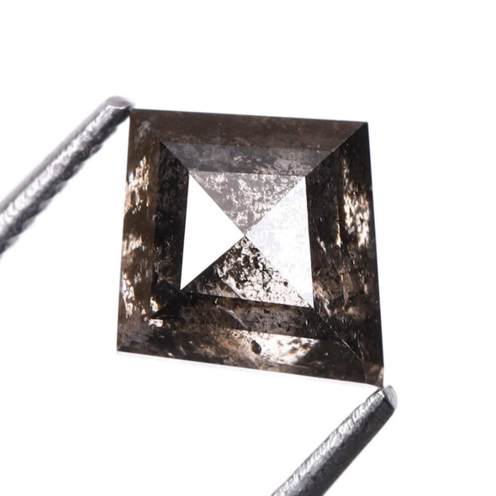 Salt And Pepper Kite Cut Natural Loose Diamond