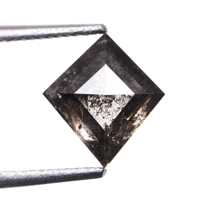 Salt And Pepper Kite Cut Natural Diamond