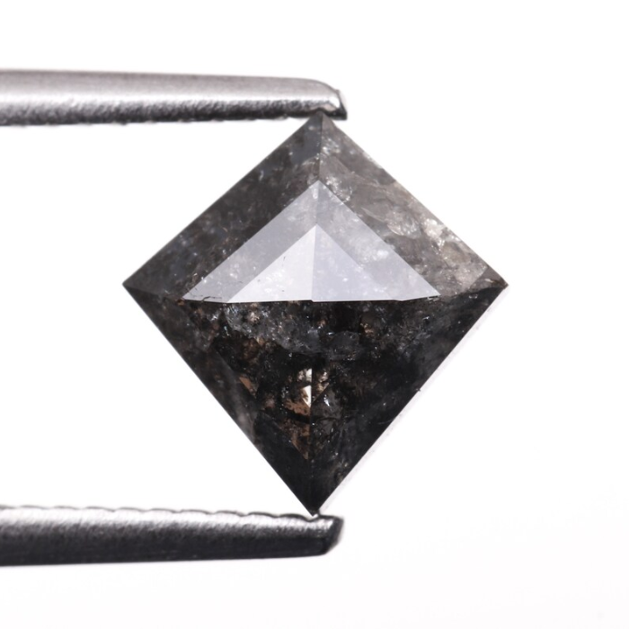 Salt And Pepper Kite Cut Natural Loose Diamond