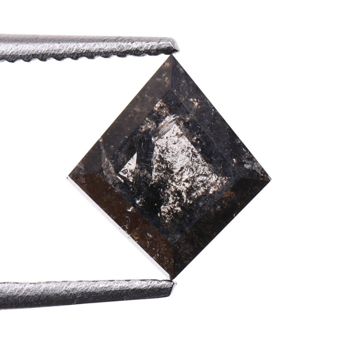 Salt And Pepper Kite Cut Natural Loose Diamond