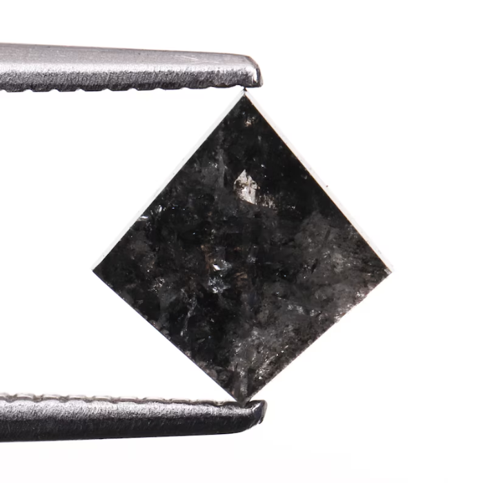 Salt And Pepper Kite Cut Natural Loose Diamond