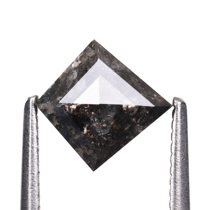Salt And Pepper Kite Cut Natural Loose Diamond