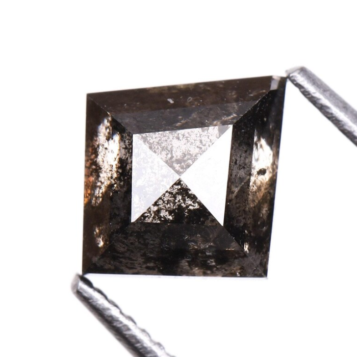Salt And Pepper Kite Cut Natural Loose Diamond