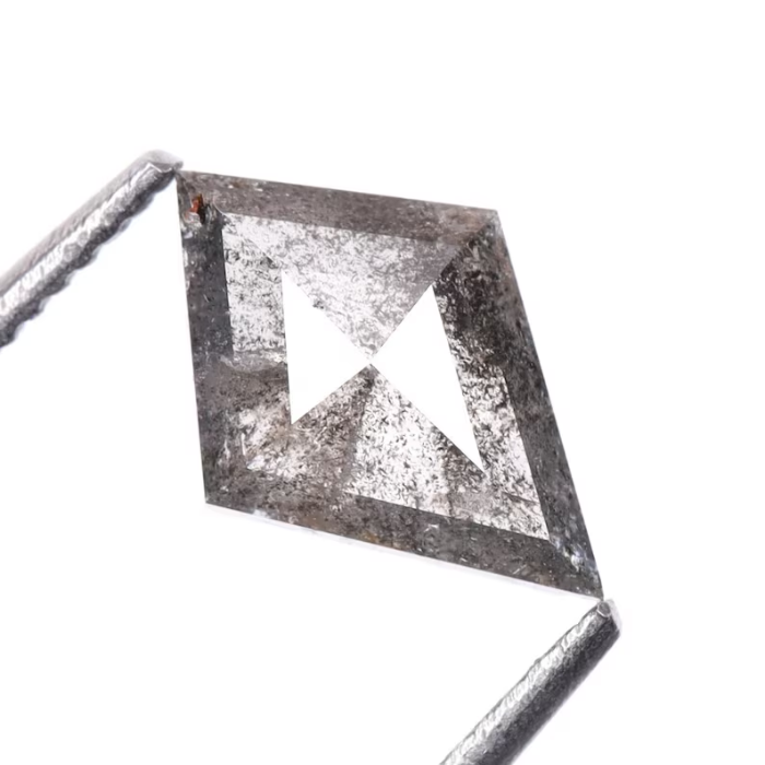 Salt And Pepper Kite Cut Natural Rose Cut Diamond