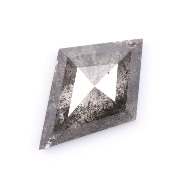 Salt And Pepper Kite Cut Natural Rose Cut Diamond