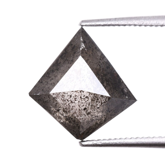 Salt And Pepper Kite cut Natural Loose Diamond