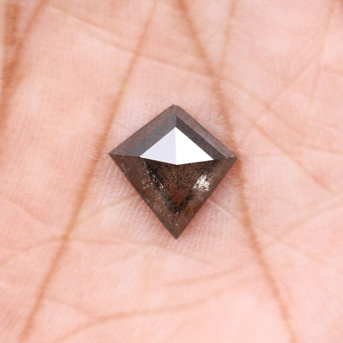Salt And Pepper Kite cut Natural Loose Diamond