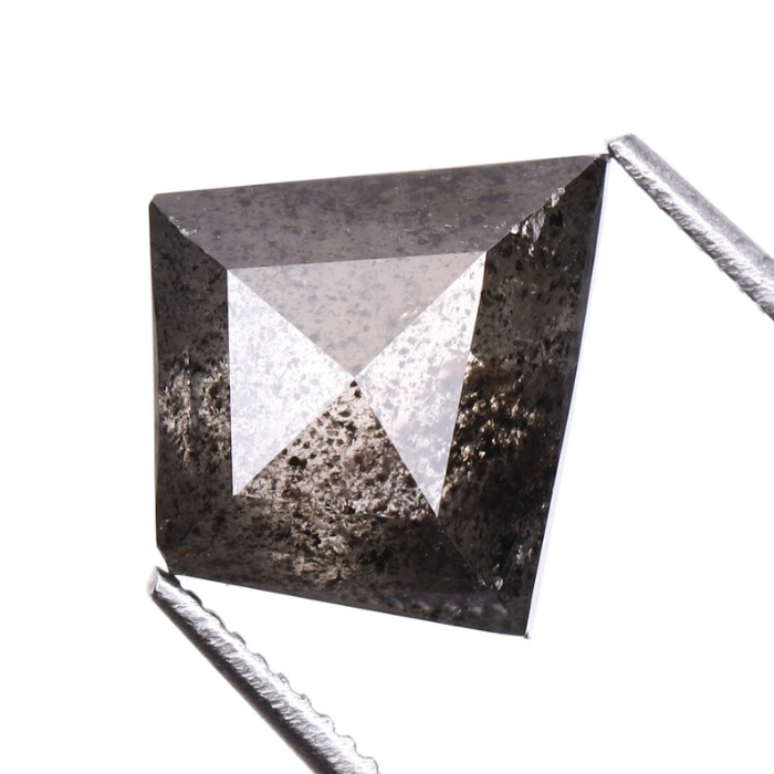 Salt And Pepper Kite cut Natural Loose Diamond