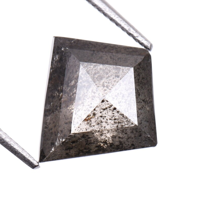 Salt And Pepper Kite cut Natural Loose Diamond
