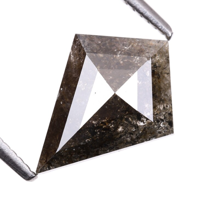 Salt And Pepper Kite cut Natural Loose Earth Mined Diamond