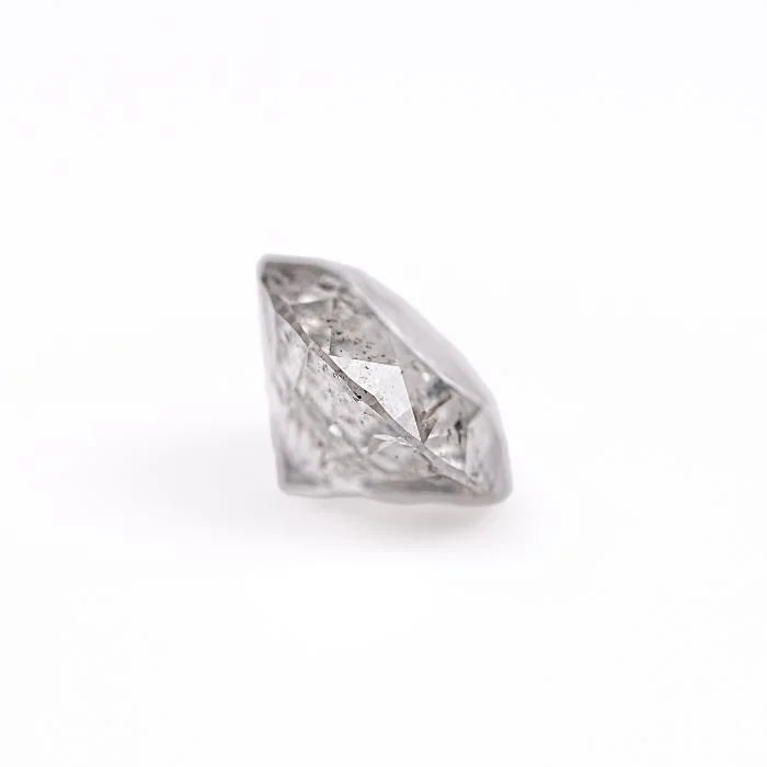 Salt And Pepper Round Brilliant Cut Loose Diamond
