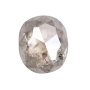 salt and pepper cushion cut diamond