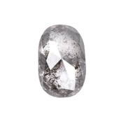 salt and pepper oval cut diamond