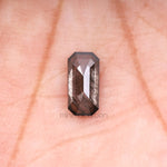 Load image into Gallery viewer, 0.89 CT, 8.0 X 4.0 MM | Salt And Pepper Emerald Cut Diamond
