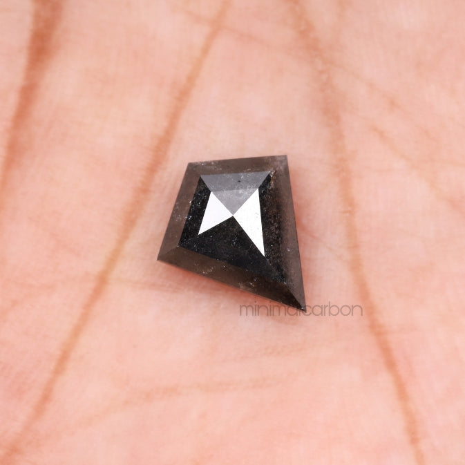 1.72 CT, 10.0 X 8.8 MM | Salt And Pepper Kite Cut Diamond