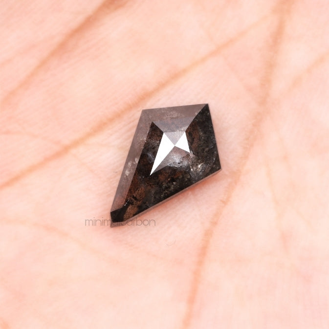 2.40 CT, 12.8 X 8.1 MM | Salt And Pepper Kite Cut Diamond