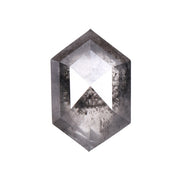 Salt And Pepper Hexagon Cut Diamond
