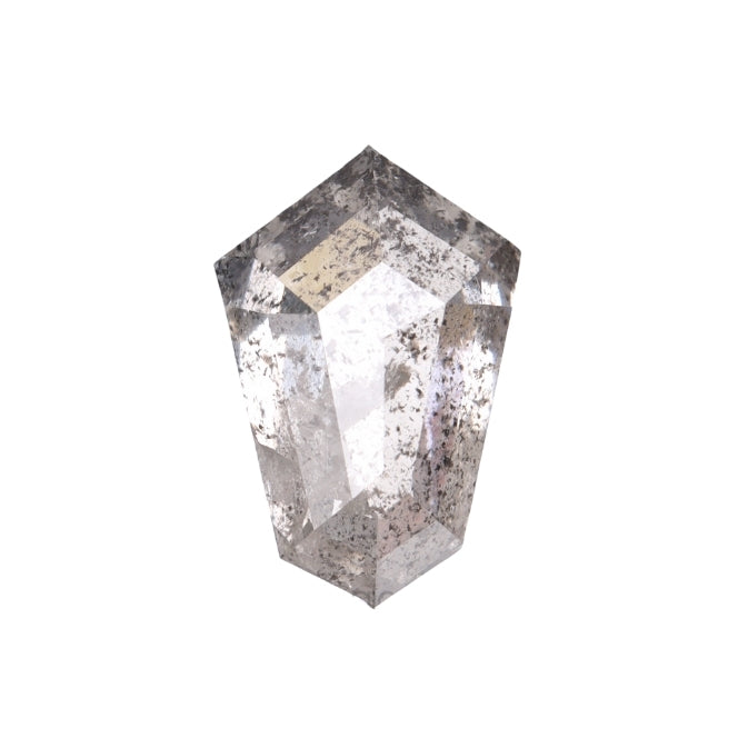 1.45 CT, 8.6 X 5.8 MM | Salt And Pepper Shield Cut Diamond