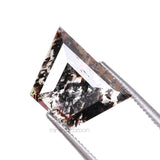 0.77 CT, 7.4 X 5.8 MM | Salt And Pepper Tapered Baguette Cut Diamond