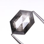 Load image into Gallery viewer, 1.84 CT, 9.4 X 6.2 MM | Salt And Pepper Hexagon Cut Diamond
