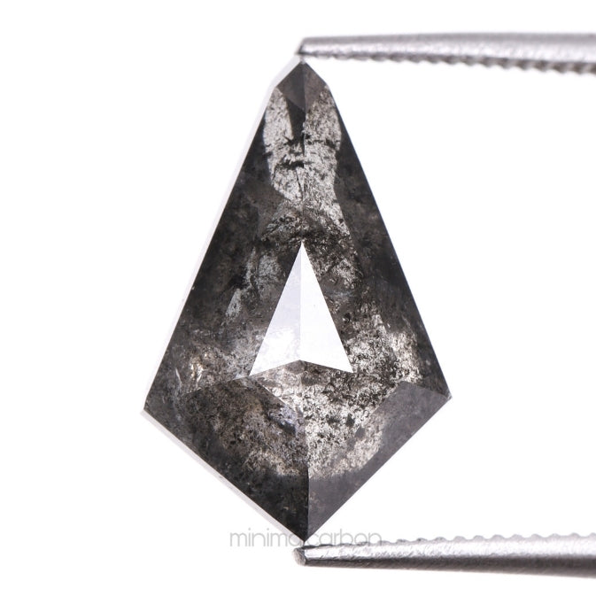 2.40 CT, 12.8 X 8.1 MM | Salt And Pepper Kite Cut Diamond
