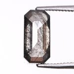 Load image into Gallery viewer, 0.89 CT, 8.0 X 4.0 MM | Salt And Pepper Emerald Cut Diamond
