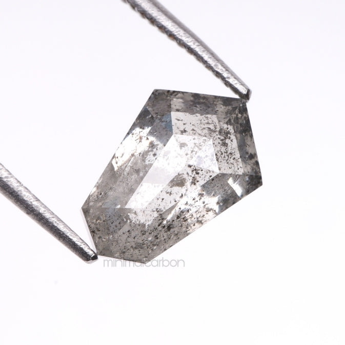 1.45 CT, 8.6 X 5.8 MM | Salt And Pepper Shield Cut Diamond