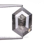 Salt And Pepper Hexagon Cut Diamond