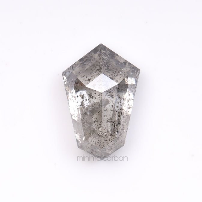 1.45 CT, 8.6 X 5.8 MM | Salt And Pepper Shield Cut Diamond