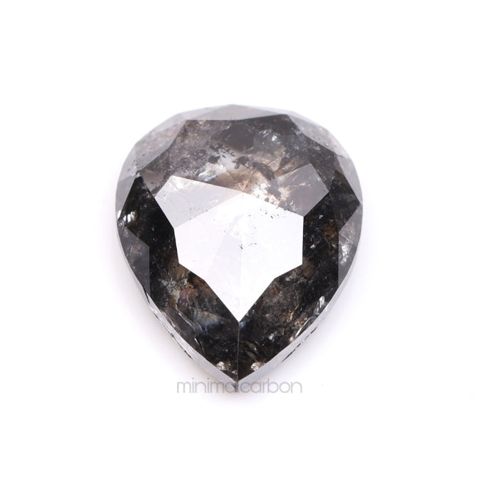 1.48 CT, 8.5 X 6.7 MM | Salt And Pepper Pear Cut Diamond