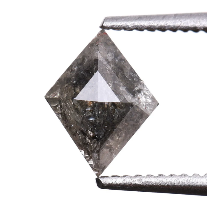Salt and Pepper Kite Cut Natural Diamond