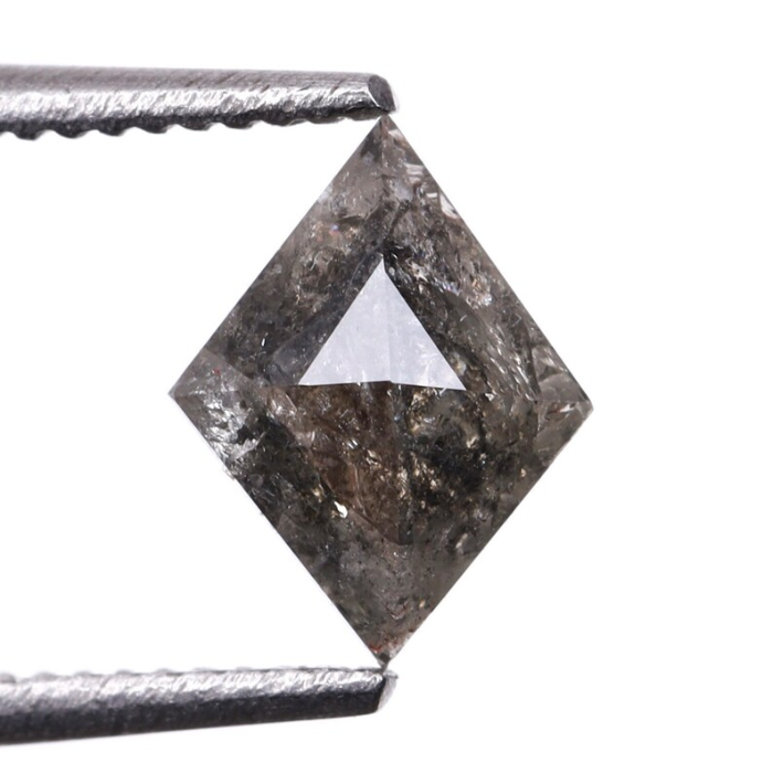 Salt and Pepper Kite Cut Natural Diamond
