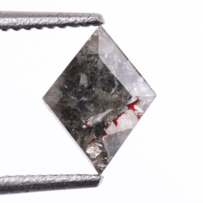 Salt and Pepper Kite Cut Natural Diamond