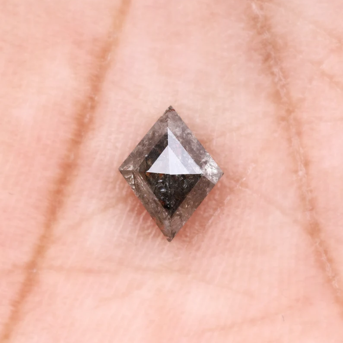 Salt and Pepper Kite Cut Natural Diamond