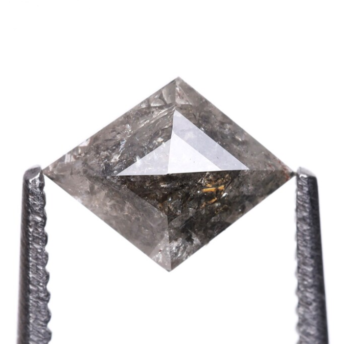 Salt and Pepper Kite Cut Natural Diamond