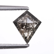Salt and Pepper Kite Cut Natural Loose Diamond