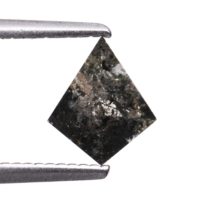 Salt and Pepper Kite Cut Natural Loose Diamond