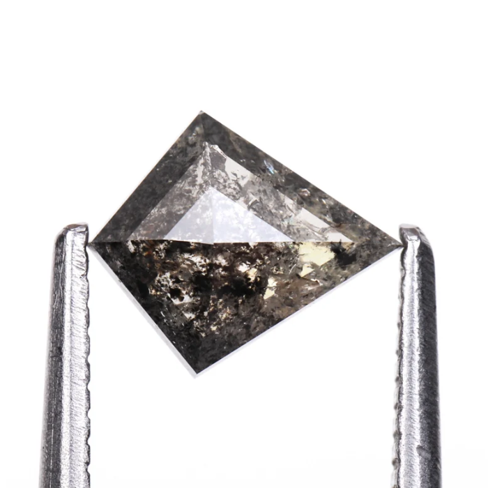 Salt and Pepper Kite Cut Natural Loose Diamond