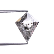 Salt and Pepper Kite Cut Natural Loose Diamond - Minimal Carbon