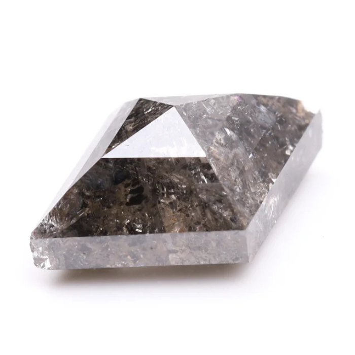Salt and Pepper Kite cut Loose Earth Mined Diamond