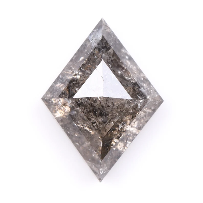Salt and Pepper Kite cut Loose Earth Mined Diamond