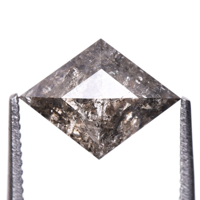Salt and Pepper Kite cut Loose Earth Mined Diamond