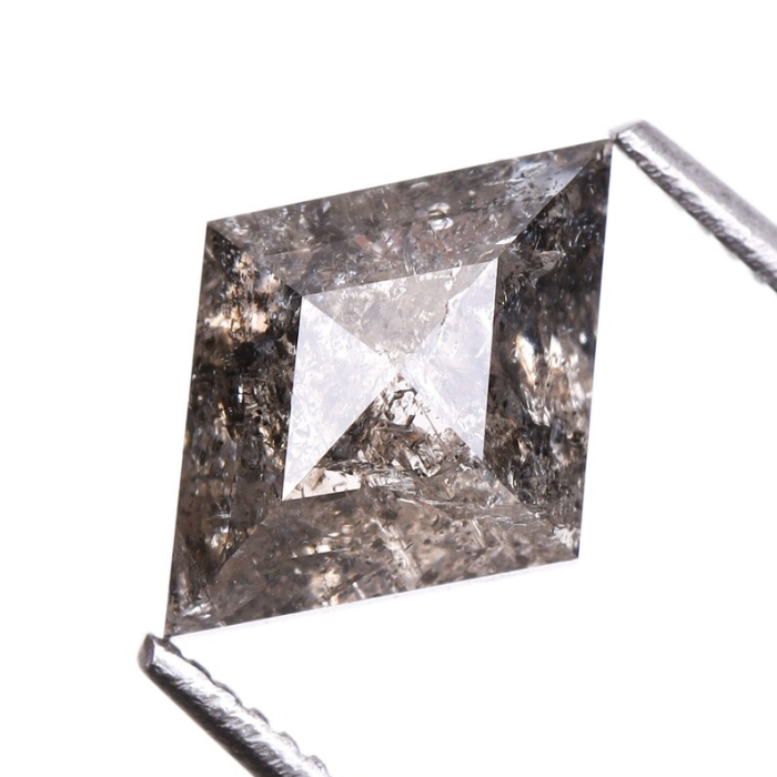 Salt and Pepper Kite cut Loose Earth Mined Diamond
