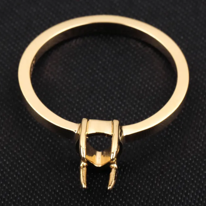 pear shape semi mount ring