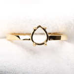 pear shape diamond semi mount