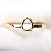 pear shape diamond semi mount