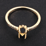 kite cut semi mount ring