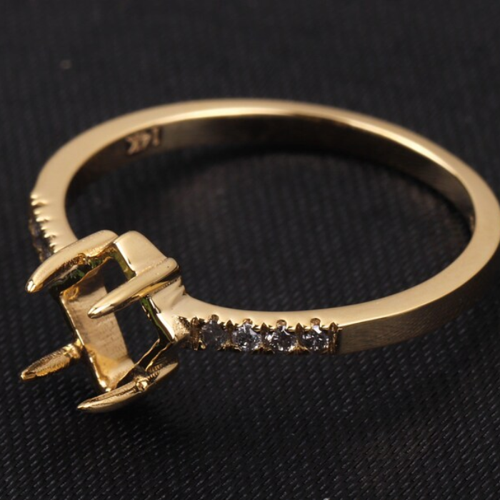 semi mount kite cut ring