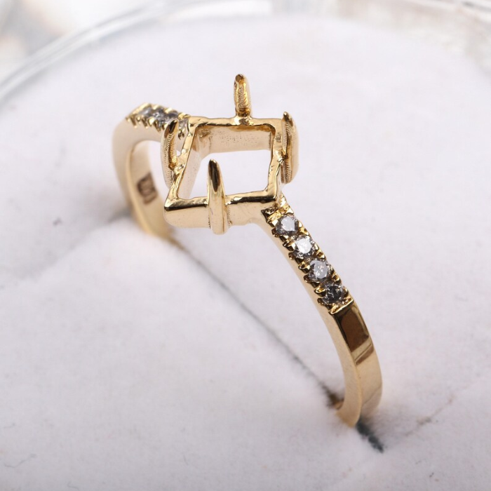 kite cut diamond semi mount