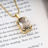 Smoky Quartz Pendant - Minimal Carbon